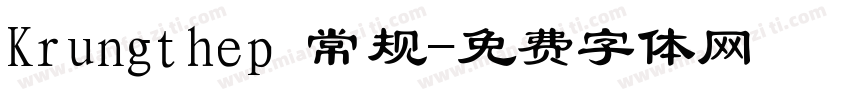 Krungthep 常规字体转换